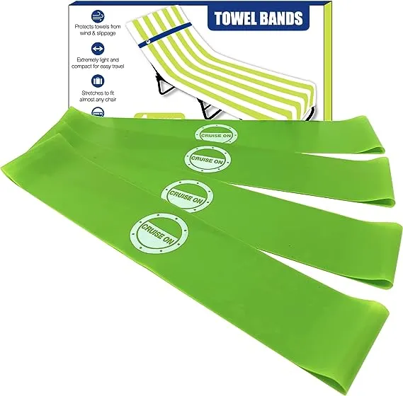 Cruise On Towel Bands 4 Pack