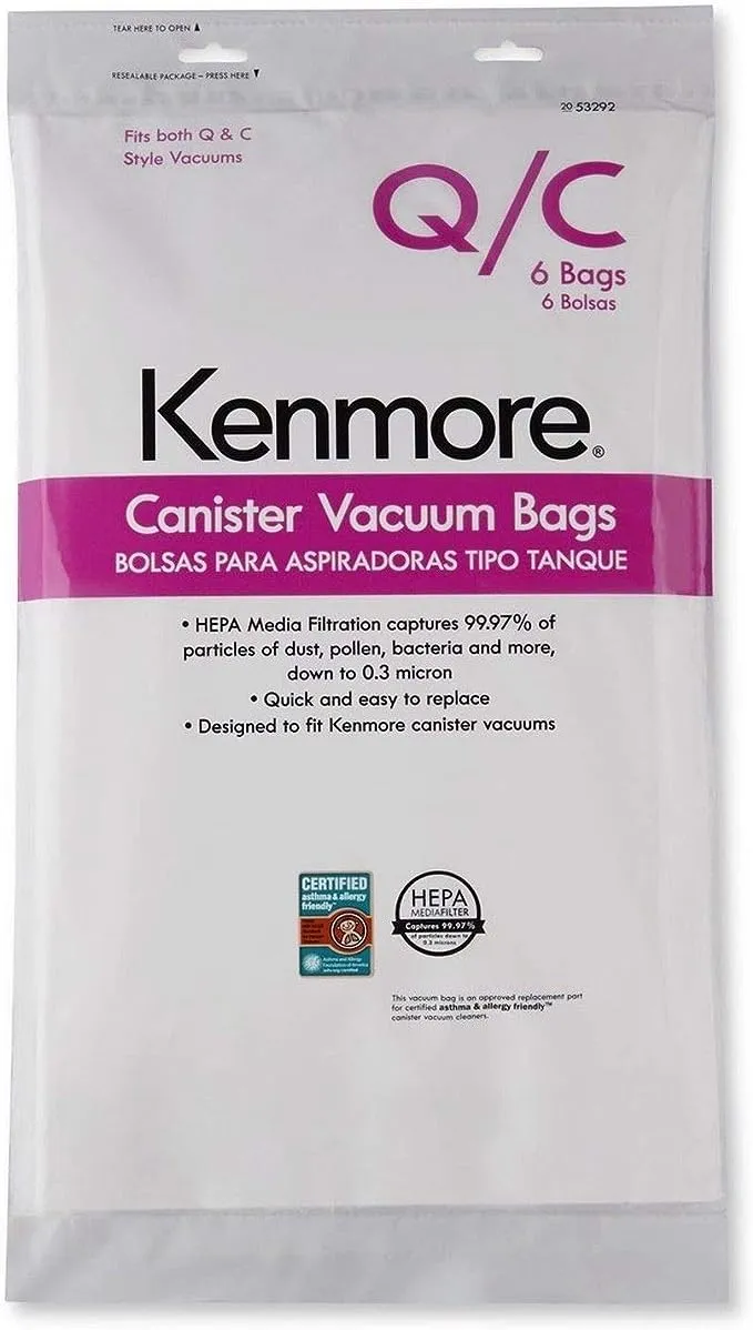 Kenmore Type Q/C Canister Vacuum Bags