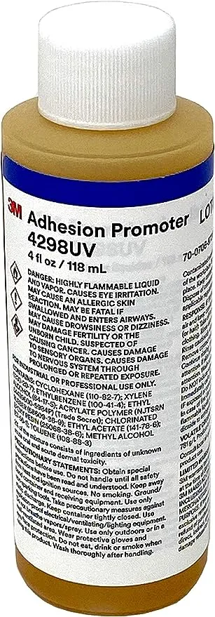 3M 4298UV Adhesion Promoter - Tape Primer 4 fl oz / 118 mL Bottle