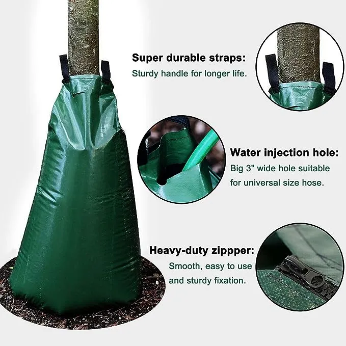 KONIGEEHRE 20 Gallon Tree Watering Bags, Reusable, Heavy Duty, Slow Release W...