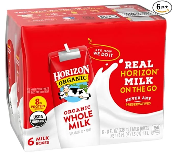 Horizon Organic Whole Milk 6 Pack