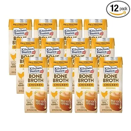 Kitchen Basics Original Chicken Bone Broth, 8.25 oz (Pack of 12)