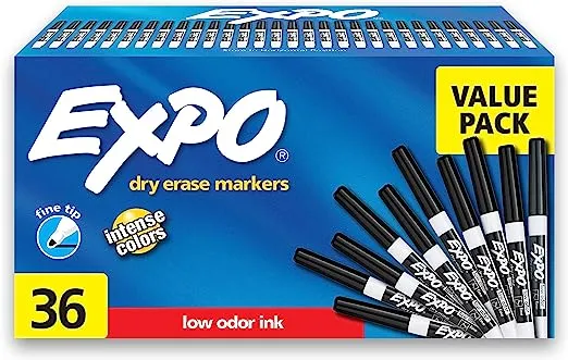 Expo Erase Markers Dry Low Odor