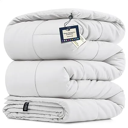 BELADOR All-Season Comforter Duvet Insert Full Size Bed Comforter - Down Alternative Comforters, Mid-Plush Lightweight Comforter, Box Quilted Siliconized Fiberfill Oeko-Tex Hotel Comforter