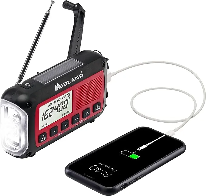 Midland ER310 E+Ready Emergency Crank Weather Radio