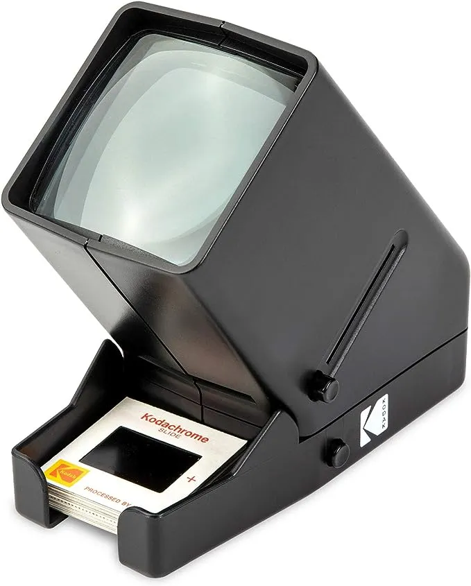 KODAK 35mm Slide and Film Viewer - Battery Operation, 3X Magnification, LED Lighted Viewing – for 35mm Slides & Film Negatives