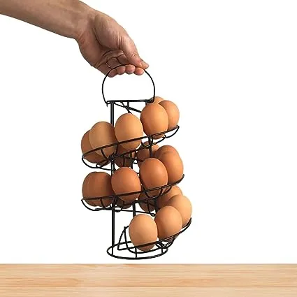 The Outdoor Optimist Mistic Cool Egg Rack Spiral Countertop Egg Holder for Fresh Eggs