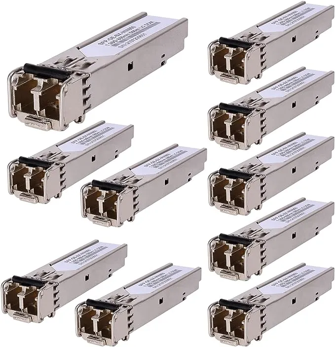 4 Pack 1.25G 850nm Multimode SFP LC Transceiver Fiber Module 550 Meters 1000Base-SX LC MMF for Cisco GLC-SX-MMD/SX-MM/SFP-GE-S,Fortinet,Ubiquiti UniFi UF-MM-1G,Mikrotik S-85DLC05D Meraki MA-SFP-1GB-SX