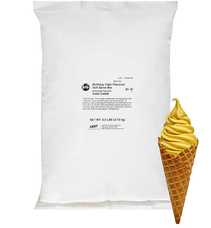 Frostline Vanilla Fat Free & Gluten Free Frozen Yogurt Mix | For use in Blender, Countertop Ice Cream Maker, Soft Serve Machine and More | Add Water, Dairy or Dairy Alternative | 6 lb Bag