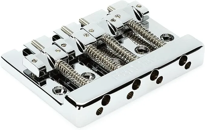 Fender HiMass 4-String Bass Bridge Assembly with Zinc Saddles - Chrome