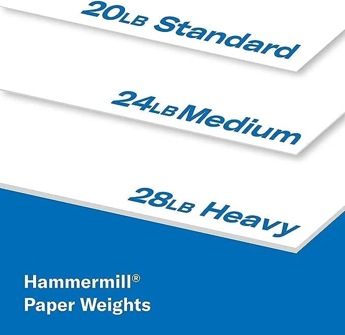 Hammermill Printer Paper, Premium Laser Print 24 lb, 8.5 x 11-5 Ream (2,500 Sheets) - 98 Bright, Made in the USA, 104640C