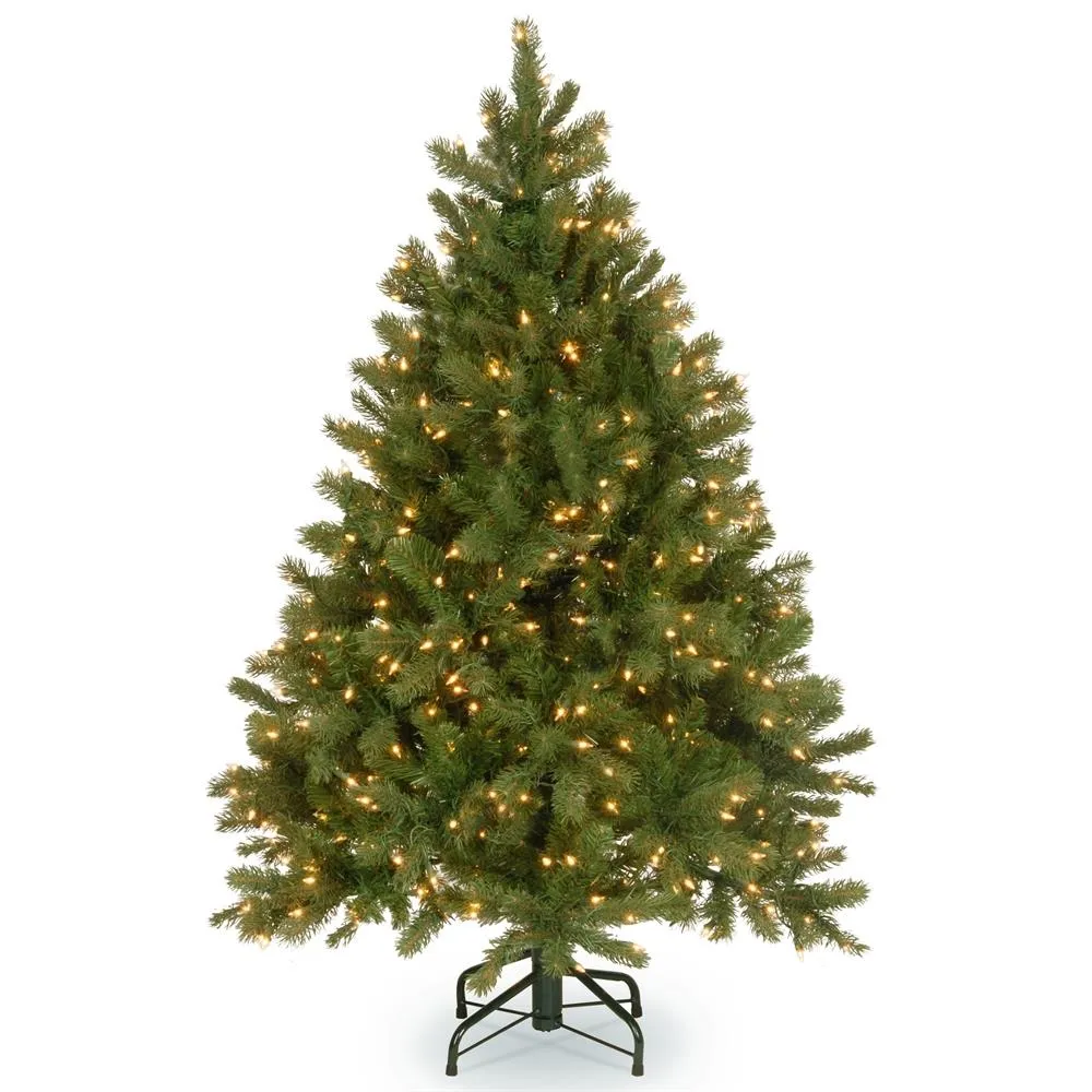 National Tree Company 4.5 ft. Downswept Douglas Fir Tree with Dual Color LED Lights