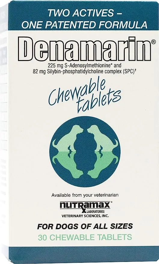 Nutramax Denamarin All Dogs Chewable Supplement, 225 mg, Tablets - 75 count