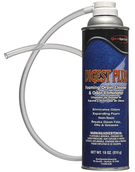 Quest Specialty Digest Plus Foaming Drain Cleaner and Odor Eliminator