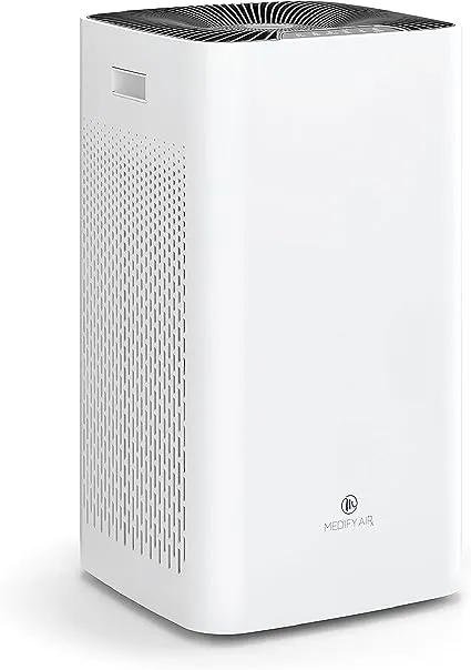 Medify Air MA-112 Air Purifier with H13 True HEPA Filter | 2,500 sq ft Coverage | for Allergens, Wildfire Smoke, Dust, Odors, Pollen, Pet Dander | Quiet 99.7% Removal to 0.1 Microns | White, 1-Pack