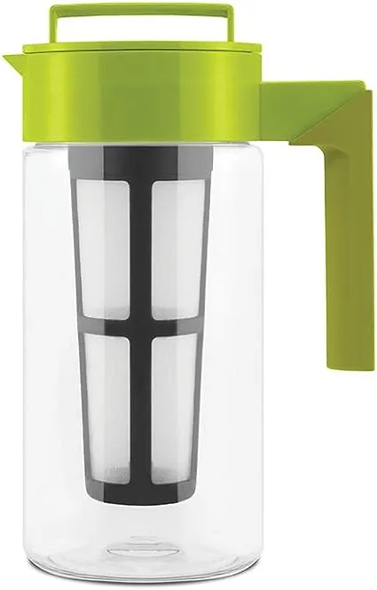 Takeya Premium Quality Iced Tea Maker with Patented Flash Chill Technology Made in the USA, BPA Free, 1 qt, Avocado