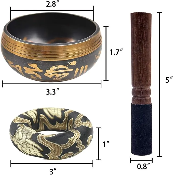 DomeStar Tibetan Singing Bowl Set Sound Bowl Meditation Bowl