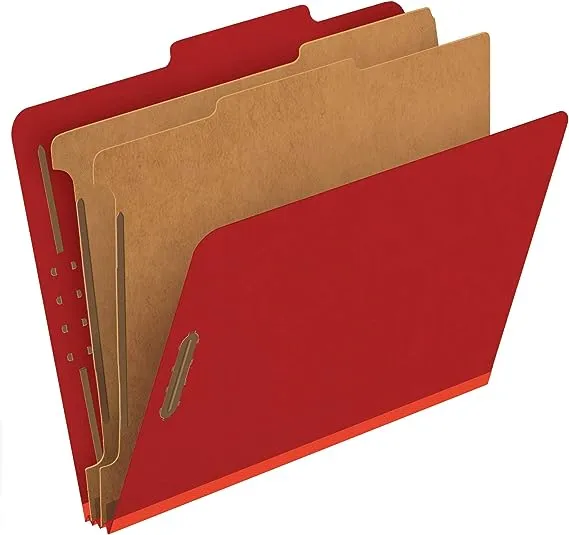 Pendaflex 2-Divider Pressboard Classification Folders