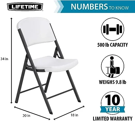 Lifetime Commercial Contoured Folding Chair