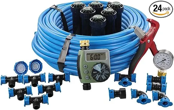 2-Zone In-Ground 1/2 in. Sprinkler System with Hose Faucet Timer