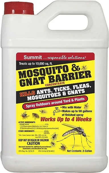 Summit Mosquito & Ant Barrier Spray Concentrate, 64 oz.,Natural