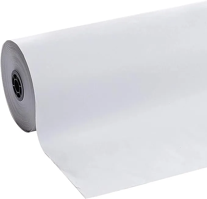 School Smart - 85485 Butcher Kraft Paper Roll, 40 lb, 36 Inches x 1000 Feet, White