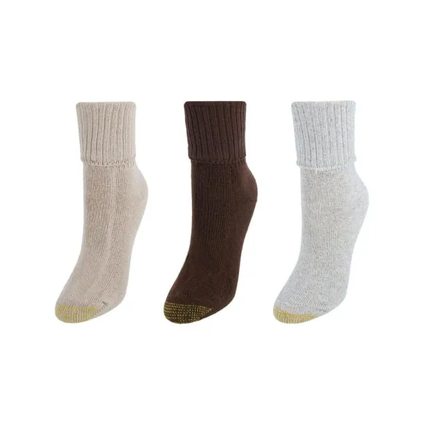 Gold Toe Socks, Bermuda, Sock Size 9-11, Assorted - 3 pair