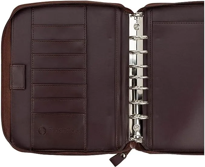 FranklinCovey - FC Basics Spacemaker Binder - Vinyl - Zipper Binder for Planners (Classic, Burgundy)