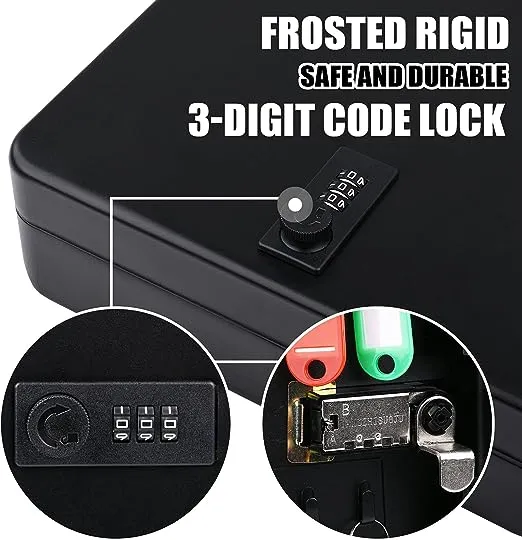 28 Key Storage Lock Box Wall Mount Lockable Key Management w/ Combination Lock