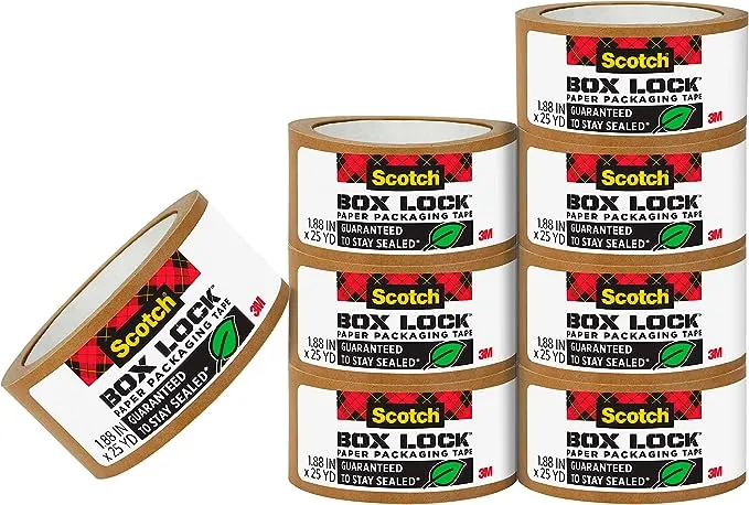 3M Scotch Box Lock Paper Packaging Tape