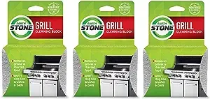 Grillstone Grill Stone Cleaning Block Refill 3 Pack Chemical Free Recycled