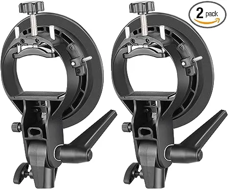 Neewer S-Type Bracket Holder with Bowens Mount for Speedlite Flash &amp; Softbox $50