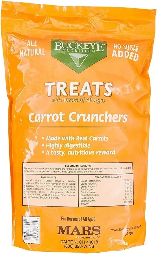 Buckeye Nutrition Carrot Crunchers Treats - 4 lbs