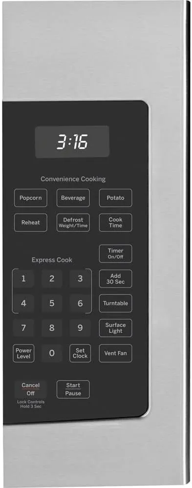 GE JVM3160RFSS 1.6 Cu. Ft. Over-the-Range Microwave Oven