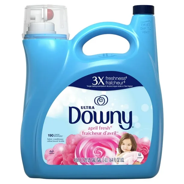 Downy Ultra Laundry Liquid Fabric Softener (Fabric Conditioner), April Fresh, 111 fl oz, 150 Loads