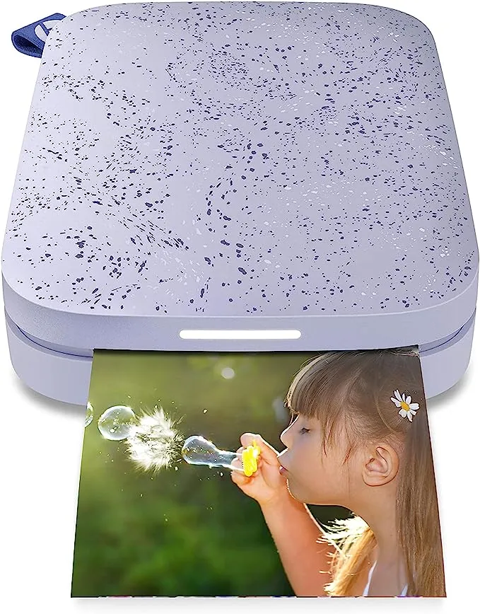 HP Sprocket Portable 2x3" Instant Color Photo Printer (Blush) Print Pictures on Zink Sticky-Backed Paper from your iOS & Android Device.