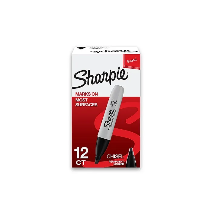 Sharpie Permanent Marker - Chisel Tip - Black