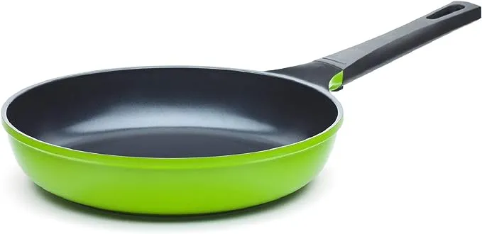 12" Green Ceramic Frying Pan by Ozeri, with Smooth Ceramic Non-Stick Coating (100% PTFE and PFAS Free)