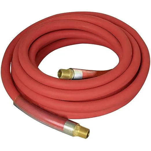 Apache 98108806 75 Foot Rubber Garden Water Hose with Brass Fittings (Open Box)