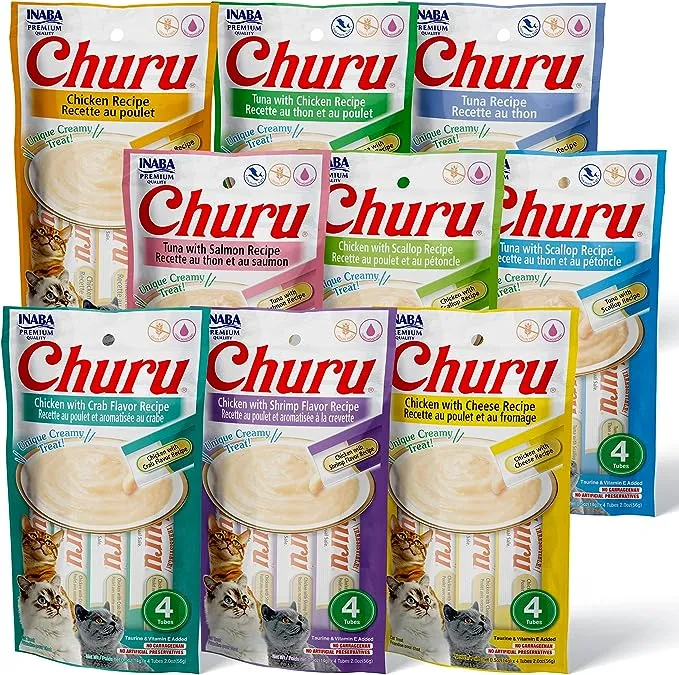 Inaba Churu Variety Box Seafood Cat Treats