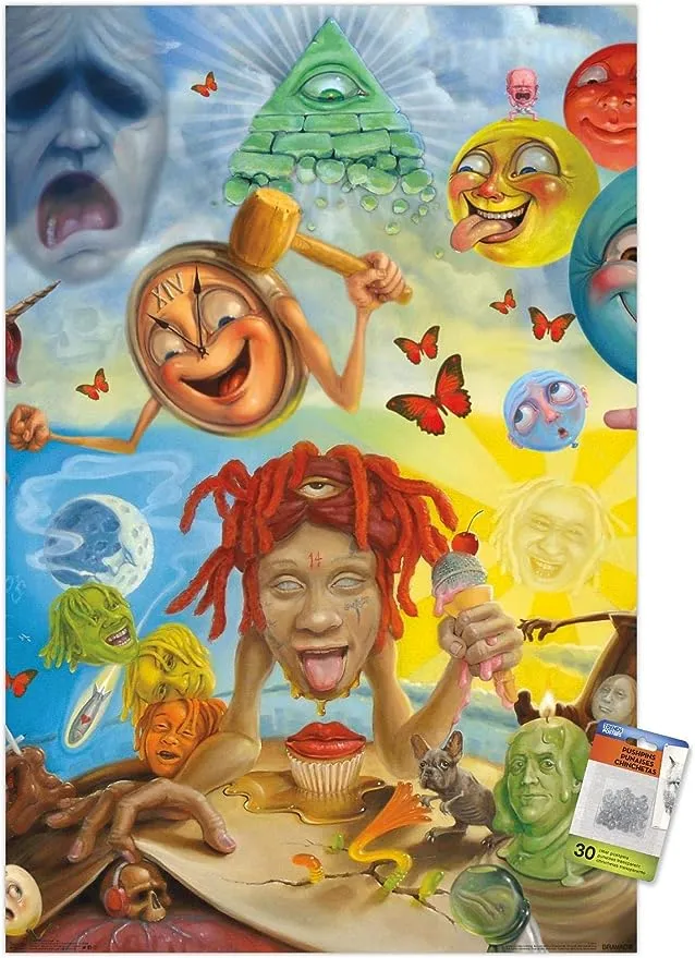 Trippie Redd - Art Wall Poster with Push Pins