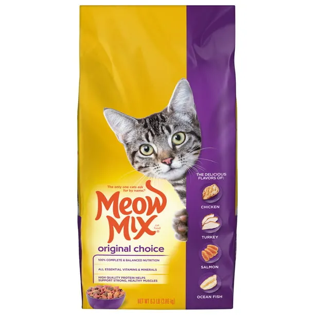 Meow Mix Cat Food Dry Original Choice