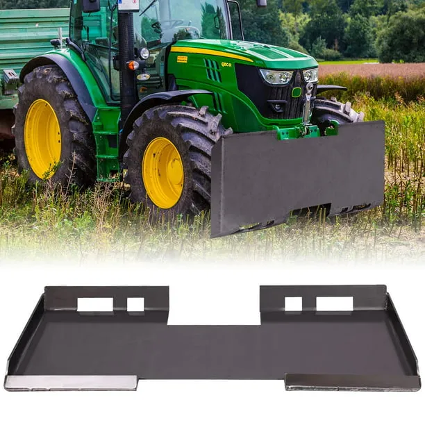 VEVOR 1/4" Skid Steer Attachment Plate Steel Skid Steer Mount Plate Quick Attachment Loader Plate Easy to Weld or Bolt to Different Accessories