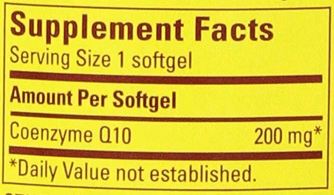 Nature Made CoQ10 200 mg Softgels, 140 ct.