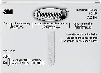 3M - 7100205656 - Command Large Picture Hanging Strips 17206-S120NA (1EA)