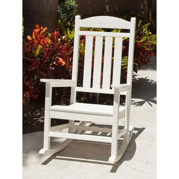 POLYWOOD Presidential Rocker Chair - White