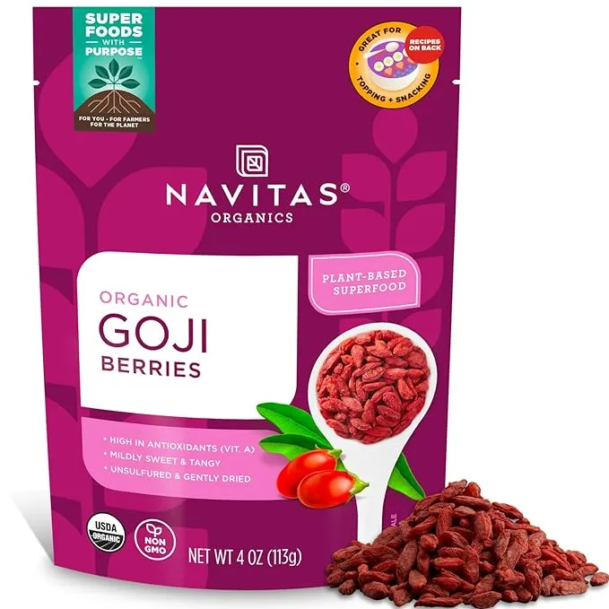 Navitas Organics, Organic Goji Berries, 16 oz (454 g)