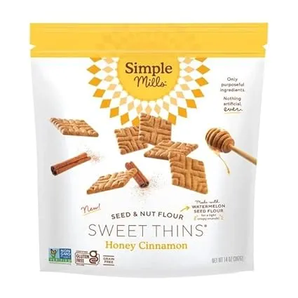 Honey Cinnamon Sweet Thins  4.25 Oz (Case Of 6) By Simple Mills