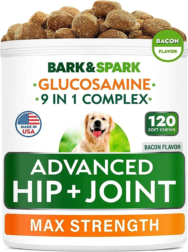 Bark&Spark Senior Advanced Glucosamine Hip & Joint Care Treat Supplement