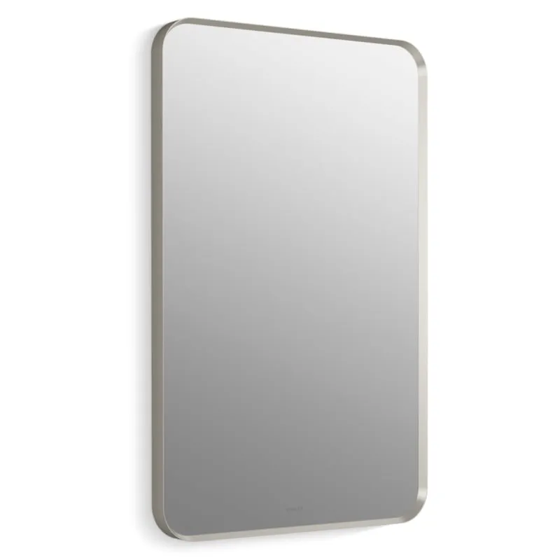 KOHLER 31365-CPL Essential 30" x 45" Rectangular Wall Mirror, Large Rectangle Bathroom Mirror, Vanity Mirror with Frame, Polished Chrome